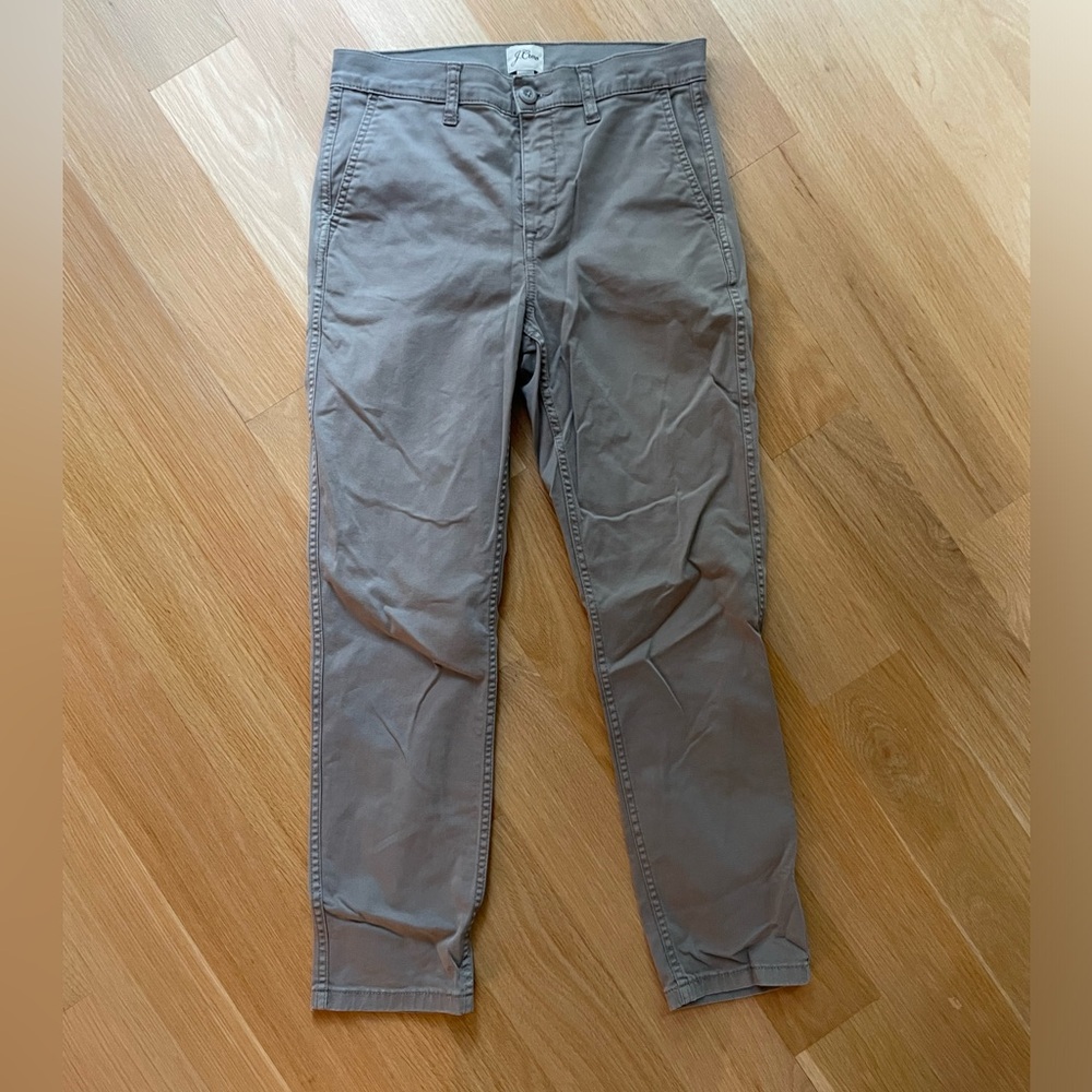 J. Crew Gray Straight Leg Pants